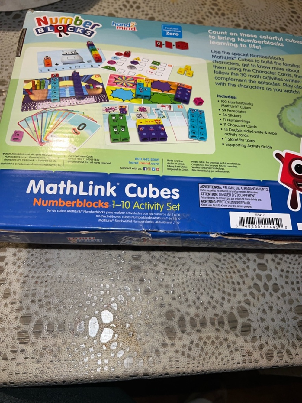Hand2Mind Numberblocks MathLink Cubes - Multicolor - Picture 3 of 4